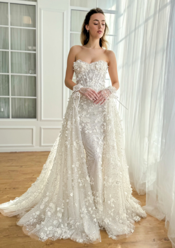Ivory Lace A-Line Gown