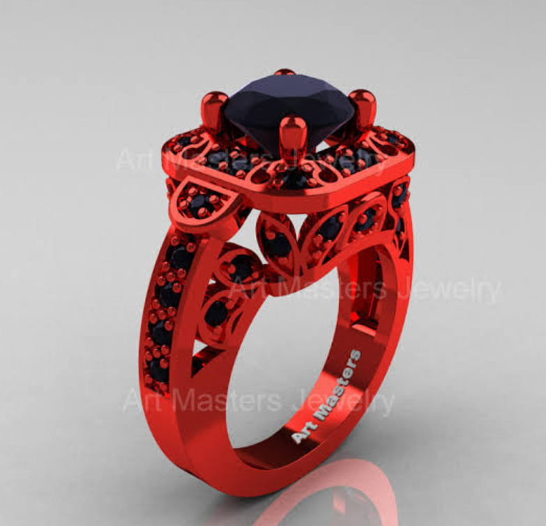 Classic Red Wedding Band